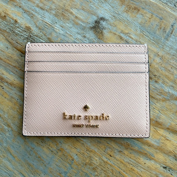 kate spade Accessories - Kate Spade New York Blush Pink Saffiano Cardholder